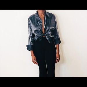 Tops - Vintage Holographic Blouse Tops - Vintage Holographic Blouse